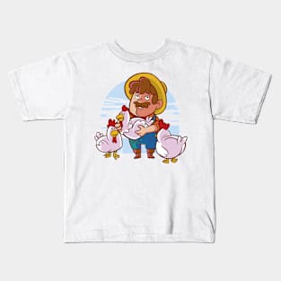 Chicken P R t shirt Kids T-Shirt
